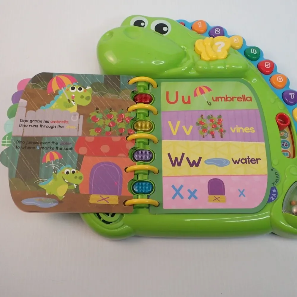 LeapFrog Dino's Delightful Day Alphabet Book Learning Toy Reading Counting